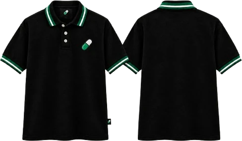 Pump polo, front and back